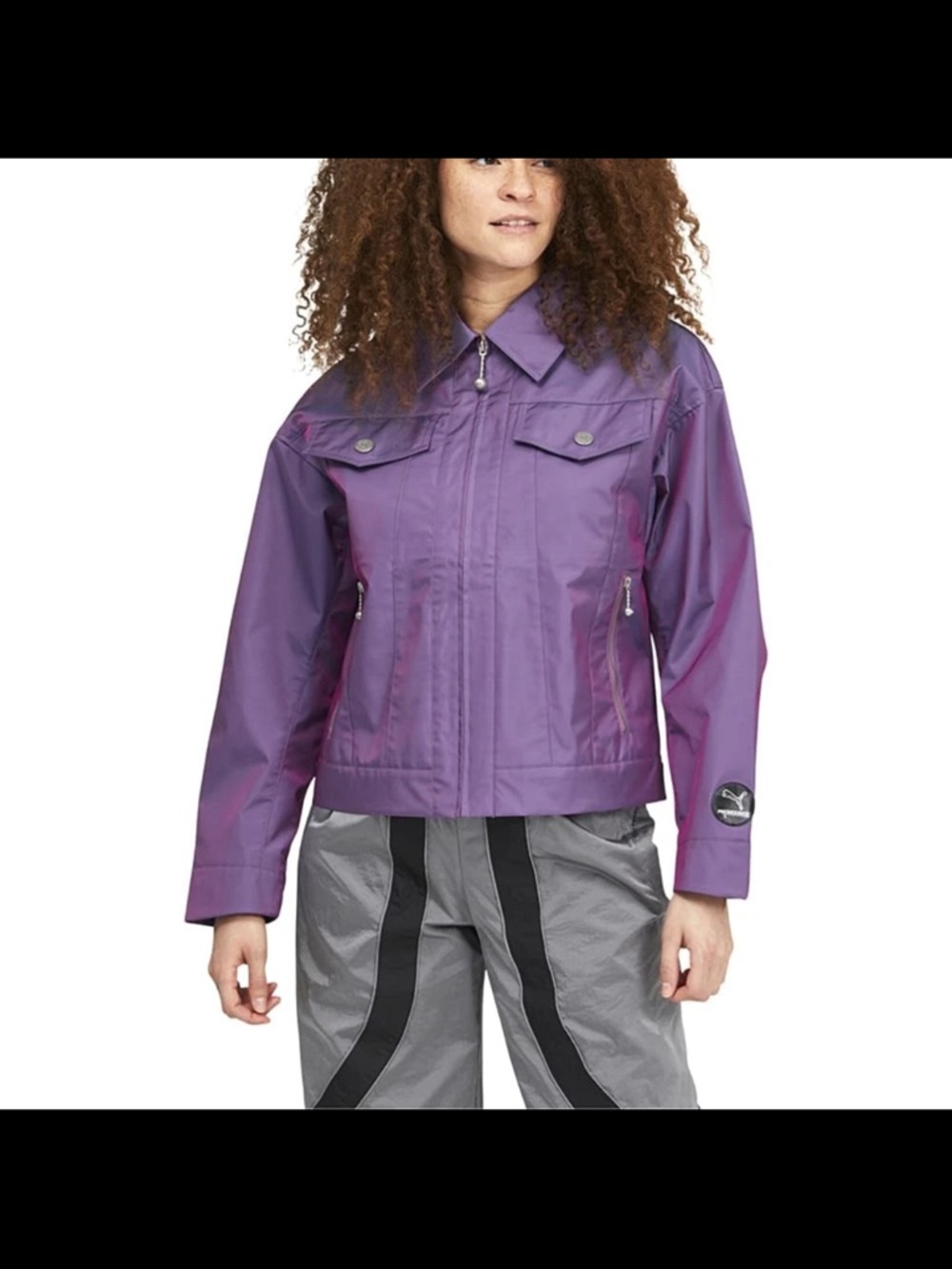 PUMA Women Puma X Pronounce Jacket, Ultra Violet Size Large